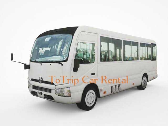 Coaster bus From ToTrip Car Rental for hire and rental 